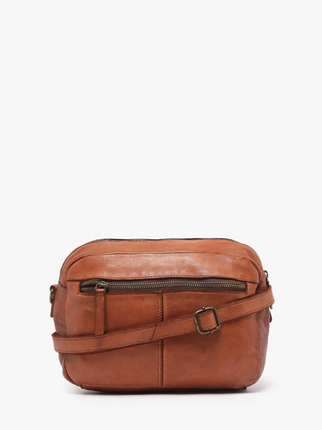Sac Bandoulière Heritage Cuir Biba Marron heritage BT24 vue secondaire 4