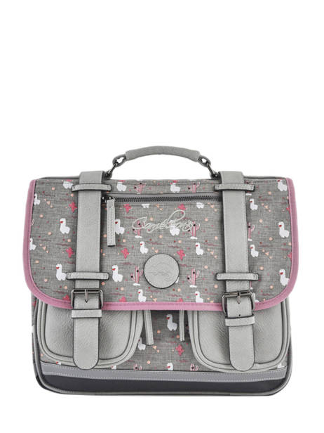 Cartable 2 Compartiments Cameleon Gris vintage fantasy PBVGCA35