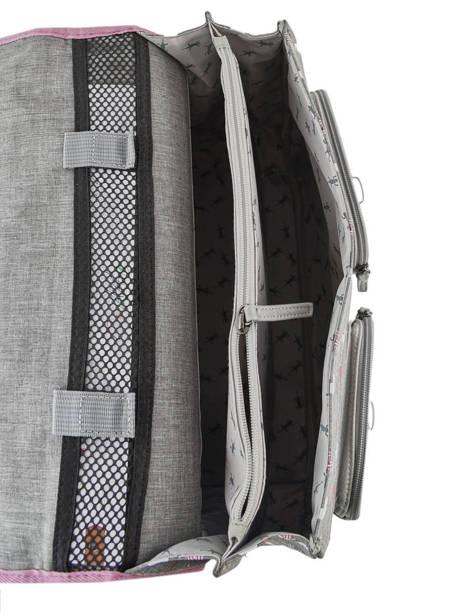 Cartable 2 Compartiments Cameleon Gris vintage fantasy PBVGCA35 vue secondaire 3