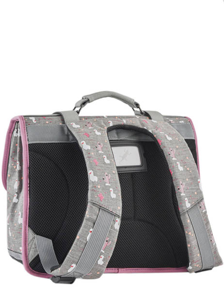 Cartable 2 Compartiments Cameleon Gris vintage fantasy PBVGCA35 vue secondaire 4