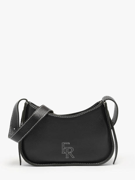 Sac Bandoulière Foudre Cuir Etrier Noir foudre EFOD089S