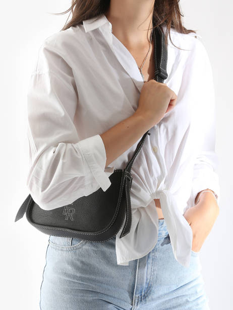 Sac Bandoulière Foudre Cuir Etrier Noir foudre EFOD089S vue secondaire 1