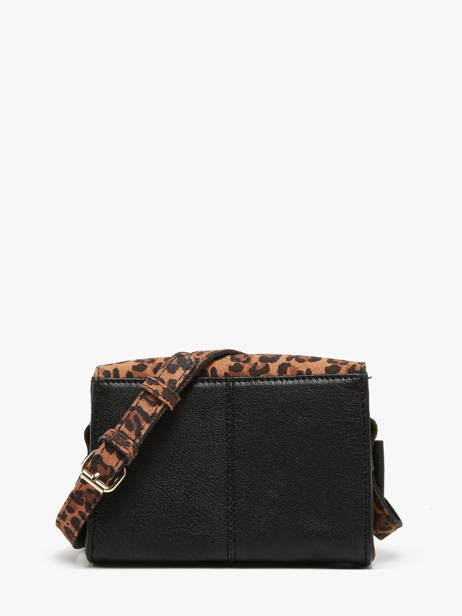 Leather Crossbody Bag Mini Leopard Paul marius Black leopard MINILEO other view 4
