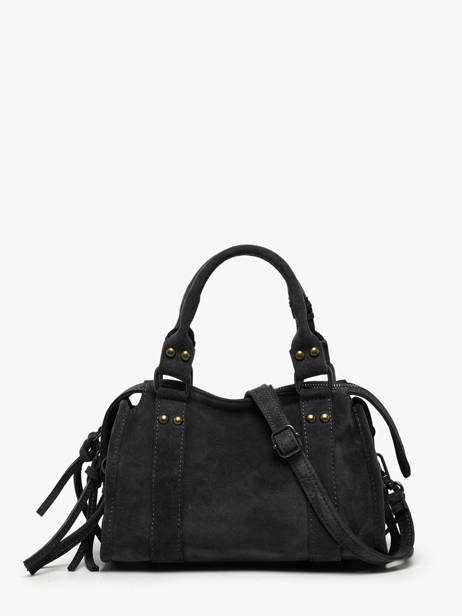 Shoulder Bag Velvet Leather Milano Black velvet VE24093 other view 4