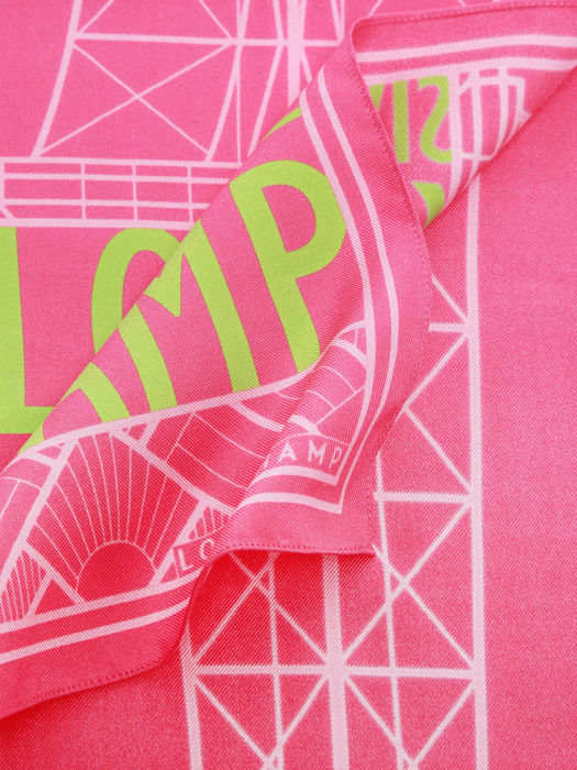 Longchamp Soie gots Etole Rose