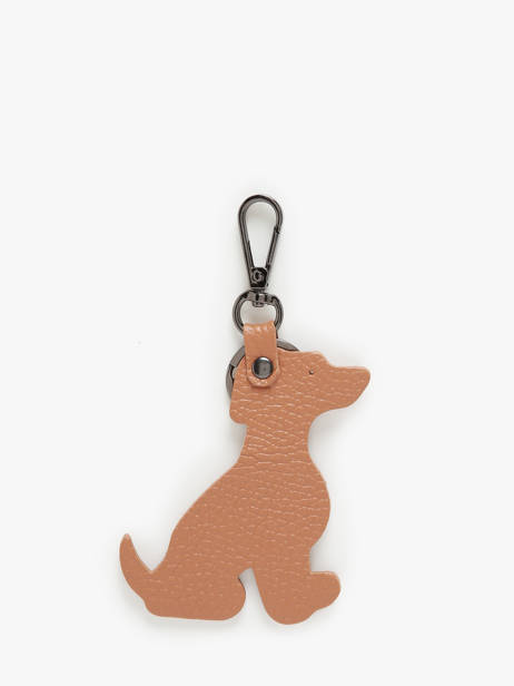 Leather Dog Keychain Milano Brown caviar CA24124