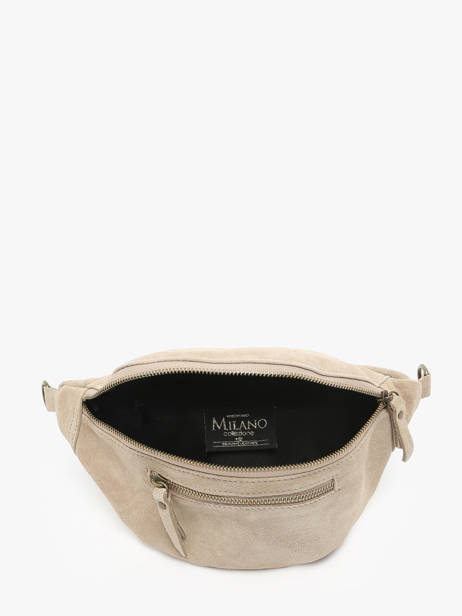 Sac Banane Milano Beige velvet VE24119 vue secondaire 3