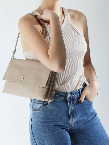 Sac Bandoulière Grained Miniprix Beige grained H6996 vue secondaire 1