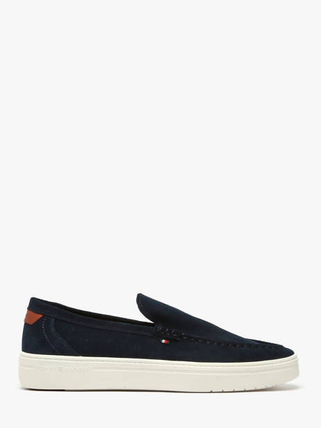 Mocassins En Cuir Tommy hilfiger Bleu men 5354DW5