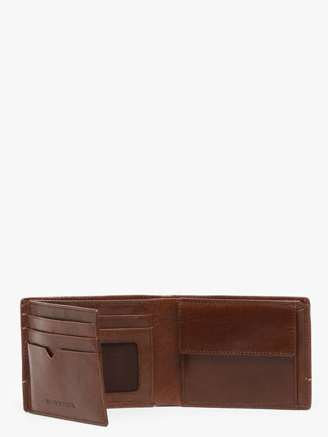 Checkholder With Coin Purse Leather Maverick Brown rough gear MAVRG003 other view 1