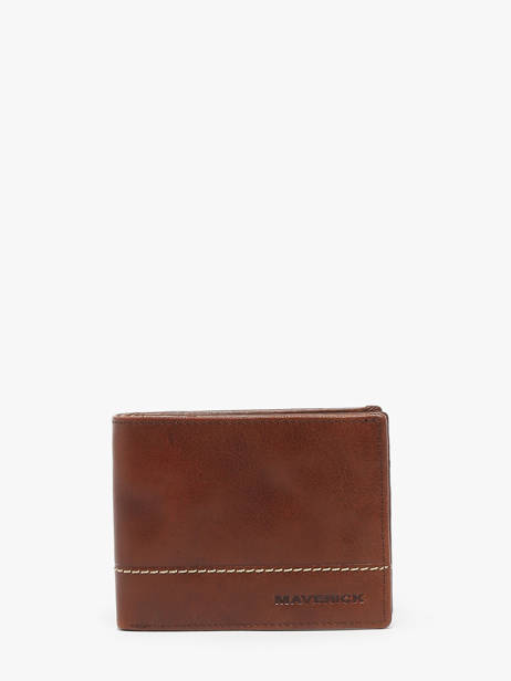 Checkholder With Coin Purse Leather Maverick Brown rough gear MAVRG004
