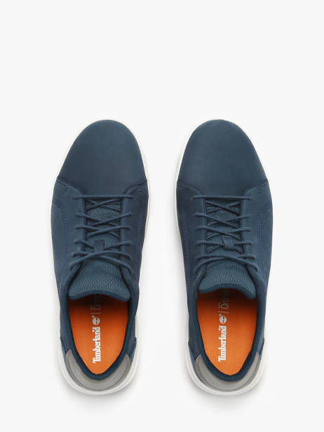 Sneakers Bay Low Lace En Cuir Timberland Bleu men 292C2881 vue secondaire 4
