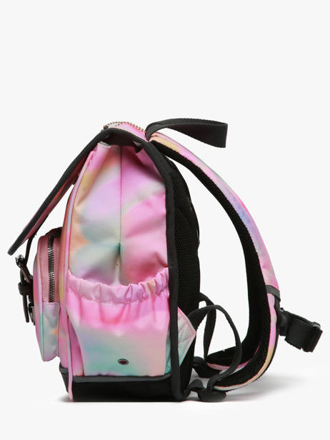 1 Compartment Backpack Cameleon Pink vintage fantasy SD30 other view 2