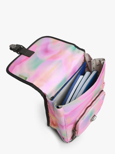 1 Compartment Backpack Cameleon Pink vintage fantasy SD30 other view 3