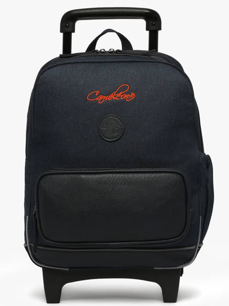 Sac A Dos à Roulettes 2 Compartiments Cameleon Orange vintage urban SR40