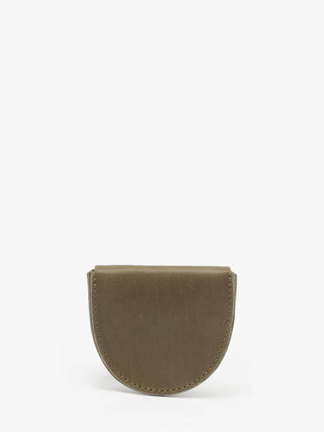 Porte-monnaie Oil Cuir Etrier Vert oil EOIL044 vue secondaire 2