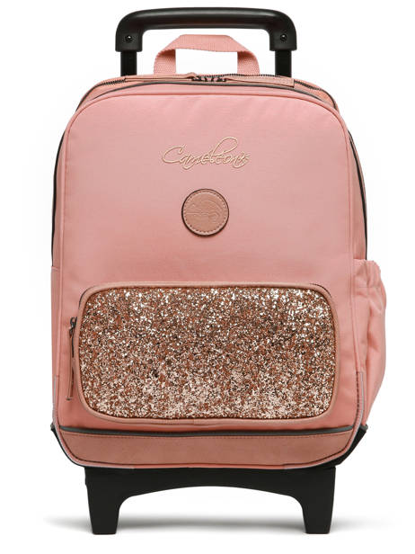Sac A Dos à Roulettes 2 Compartiments Cameleon Rose vintage fantasy SR40 vue secondaire 8