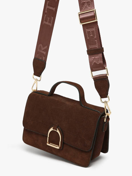 Sac Bandoulière Altesse Suede Etrier Marron altesse suede EASU048S vue secondaire 1