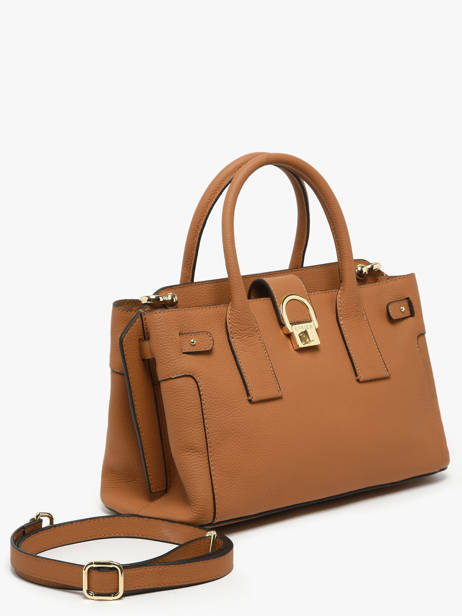 Sac Porté Main M Equestre Cuir Etrier Marron equestre EEQT142M vue secondaire 2