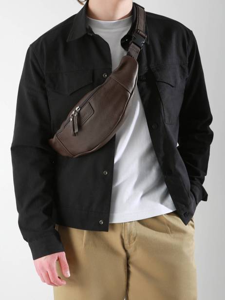 Sac Banane Flandres Cuir Etrier Noir flandres EFLA735M vue secondaire 1