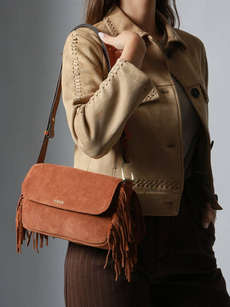 Sac Porté épaule Country Cuir Etrier Marron country ECOU145M vue secondaire 1