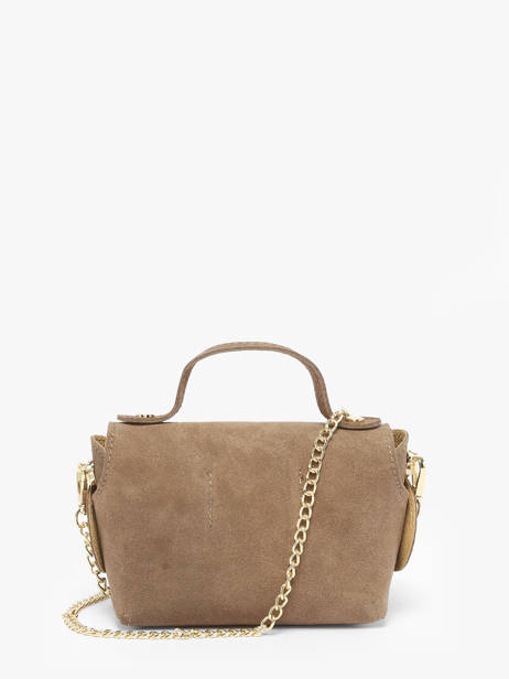 Crossbody Bag Velvet Leather Milano Brown velvet VE24117 other view 4