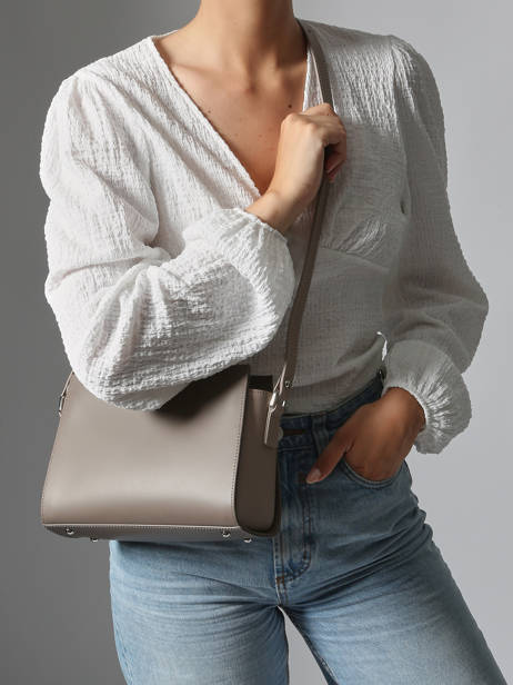 Shoulder Bag Smooth Leather Lancaster Brown smooth 437-02 other view 1