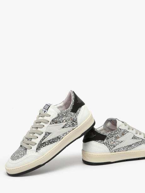 Sneakers In Leather Semerdjian Silver women DANY other view 3