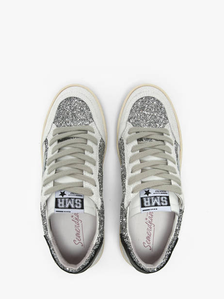 Sneakers In Leather Semerdjian Silver women DANY other view 4