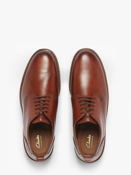 Derby Shoes Aldwin Lace In Leather Clarks Brown men 26183252 other view 4