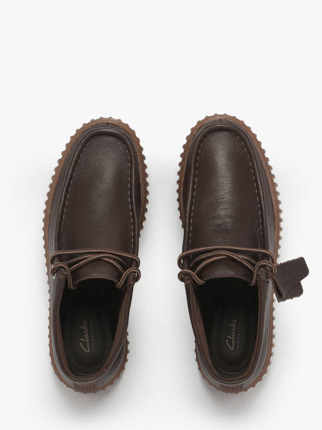 Ankle Derby Shoes Torhill In Leather Clarks Brown men 26183425 other view 4
