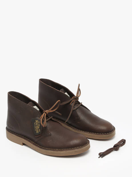 Boots Desert In Leather Clarks Brown men 26183363 other view 2