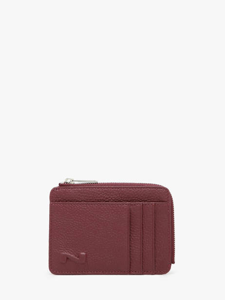 Leather Coin Purse With Card Slots Nathan baume Violet original n 217N