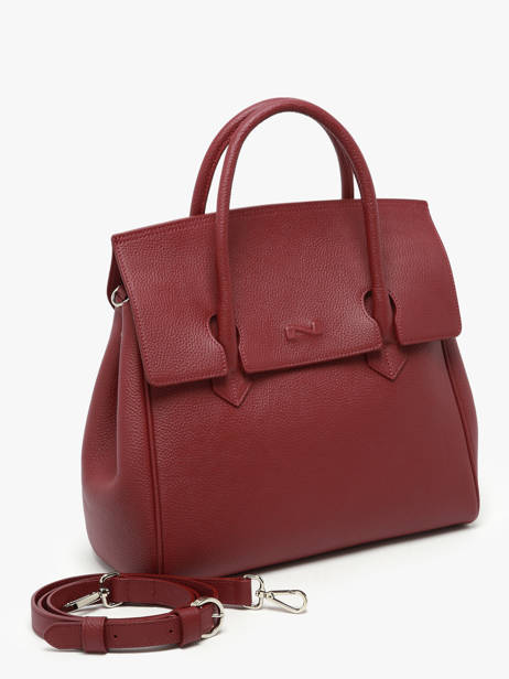 Top Handle Clara Leather Nathan baume Violet nathan 2 other view 1