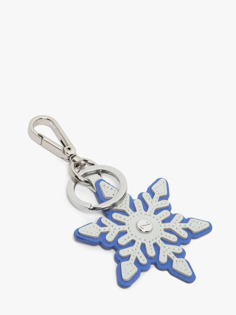 Leather Snow Keychain Nathan baume Blue original n 719N other view 1