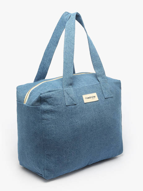 Shoulder Bag Célestins Recycled Coton Rivedroite Blue timeless CELESTIM other view 2