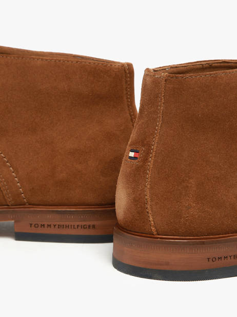 Ankle Formal Shoes In Leather Tommy hilfiger Brown men 5726GVQ other view 3