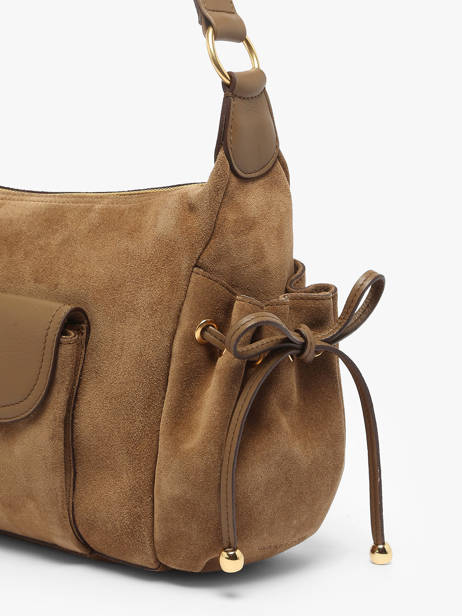 Shoulder Bag Premium Leather Gerard darel Beige premium DCS78400 other view 5