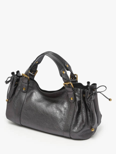 Shoulder Bag Gun Metal Leather Gerard darel Gray gun metal DCS01446 other view 2