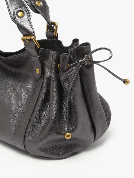 Shoulder Bag Gun Metal Leather Gerard darel Gray gun metal DCS01446 other view 5