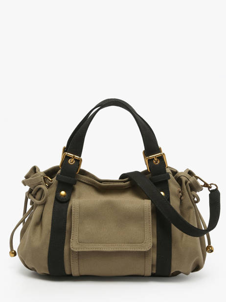 Crossbody Bag Canvas Cotton Gerard darel Green canvas DCS67450 other view 4
