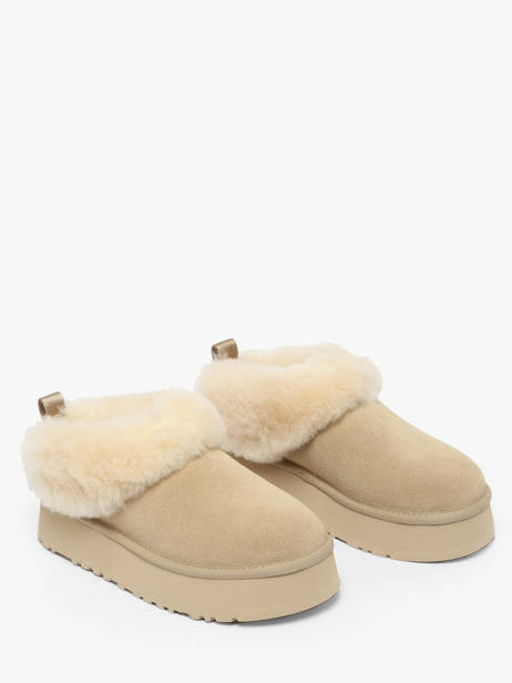 Platform Boots In Leather Ugg Beige women 1171393 other view 2