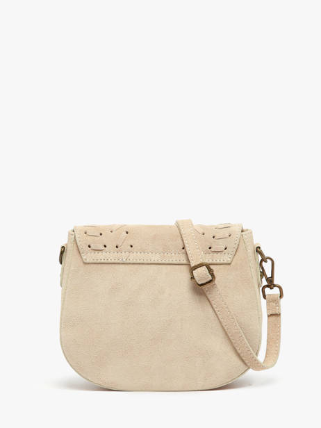 Shoulder Bag Velvet Leather Milano Beige velvet VE25062 other view 4