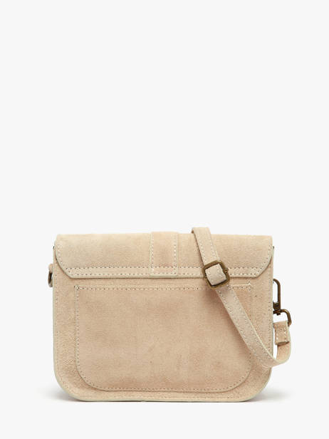 Shoulder Bag Velvet Leather Milano Beige velvet VE25063 other view 4