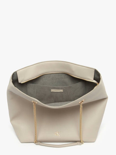 Shoulder Bag Minimal Mono Calvin klein jeans Beige minimal mono 4F3204G other view 3