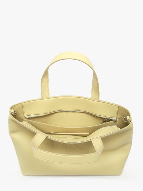 Satchel Sculpted Calvin klein jeans Yellow sculpted 4K3111G other view 3