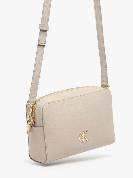 Shoulder Bag Sculpted Recycled Polyester Calvin klein jeans Beige sculpted 4K3162G other view 2