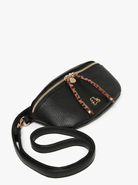 Belt Bag Lulu castagnette Black zip ZINH other view 2