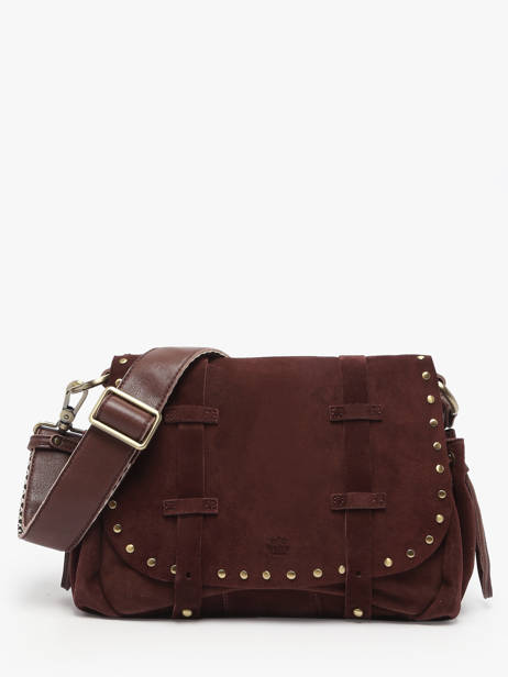 Sac Bandoulière Vintage Cuir Mila louise Marron vintage 3861VC