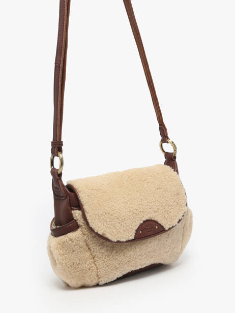 Sac Bandoulière Vintage Cuir Mila louise Marron vintage 35231TC vue secondaire 2